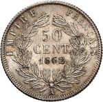 Napoléon III (1852-1870). 50 centimes 1862, ... 