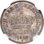 Napoléon III (1852-1870). 50 centimes 1860, ... 
