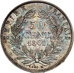 Napoléon III (1852-1870). 50 centimes 1861, ... 