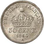 Napoléon III (1852-1870). 50 centimes 1864, ... 