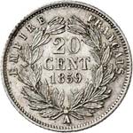Napoléon III (1852-1870). 20 centimes 1859, ... 