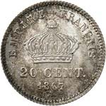 Napoléon III (1852-1870). 20 centimes 1867, ... 