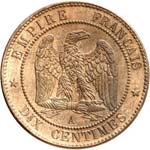 Napoléon III (1852-1870). 10 centimes 1863, ... 