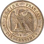 Napoléon III (1852-1870). 10 centimes 1864, ... 