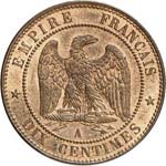 Napoléon III (1852-1870). 10 centimes 1865, ... 