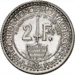 Louis II (1922-1949). 2 francs 1924, essai ... 