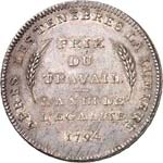 Genève. Thaler 10 décimes 1794. Av. Tête ... 