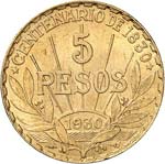 République (1930 à nos jours). 5 pesos ... 