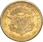 20 dollars Liberté 1860, San Francisco. Av. ... 