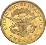 20 dollars Liberté 1861, Philadelphie. Av. ... 