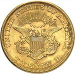 20 dollars Liberté 1862, San Francisco. Av. ... 