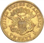 20 dollars Liberté 1863, Philadelphie. Av. ... 