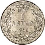Alexandre Ier (1921-1934). 1 dinara 1925, ... 