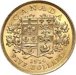 Canada, Georges V (1910-1936). 5 dollars ... 