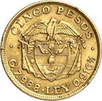 République (1819 à nos jours). 5 pesos ... 
