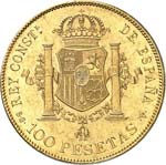 Alphonse XIII (1886-1931). 100 pesetas 1897 ... 