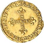 Louis XIII (1610-1643). 1/2 écu d’or à ... 