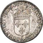 Louis XIII (1610-1643). 1/2 écu, deuxième ... 