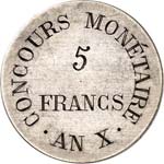 Consulat (1799-1804). 5 francs An X, ... 