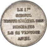Consulat (1799-1804). Module de 5 francs an ... 