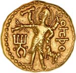 Inde, Empire Kushan, Huvishka 151-192 Dinar ... 
