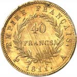 Premier Empire (1804-1814). 40 francs or ... 