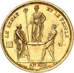 Premier Empire (1804-1814). Médaille en or ... 