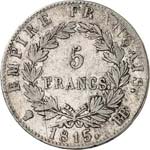 Cent jours (1815). 5 francs 1815 BB, ... 