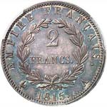 Cent jours (1815). 2 francs 1815, Paris. ... 