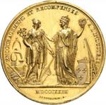 Louis XVIII (1814-1824). Médaille en or ... 