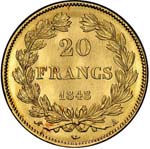 Louis Philippe Ier (1830-1848). 20 francs ... 