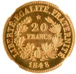 II° République (1848-1852). 20 francs ... 