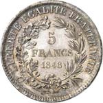 II° République (1848-1852). 5 francs ... 