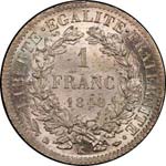 II° République (1848-1852). 1 franc 1849 ... 