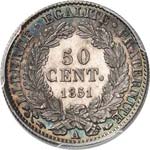 II° République (1848-1952). 50 centimes ... 