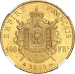 Napoléon III (1852-1870). 100 francs or ... 