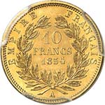 Napoléon III (1852-1870). 10 francs or ... 