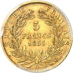 Napoléon III (1852-1870). 5 francs or ... 