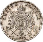 Napoléon III (1852-1870) 5 francs 1862, ... 