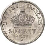 Napoléon III (1852-1870). 50 centimes ... 