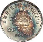Napoléon III (1852-1870). 20 centimes ... 