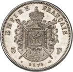 Napoléon IV (1856-1879). 5 francs 1874, ... 