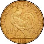 III° République (1870-1940). 20 francs or ... 