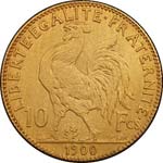 III° République (1870-1940). 10 francs or ... 