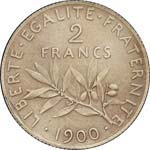 III° République (1870-1940). 2 francs ... 