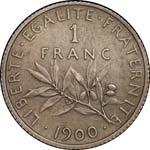 III° République (1870-1940). 1 Franc ... 