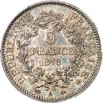 III° République (1870-1940). 5 francs ... 