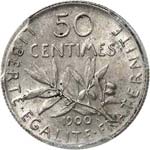 III° République (1870-1940). 50 centimes ... 