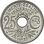 III° République (1870-1940). 25 centimes ... 