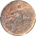 III° République (1870-1940). 5 centimes ... 